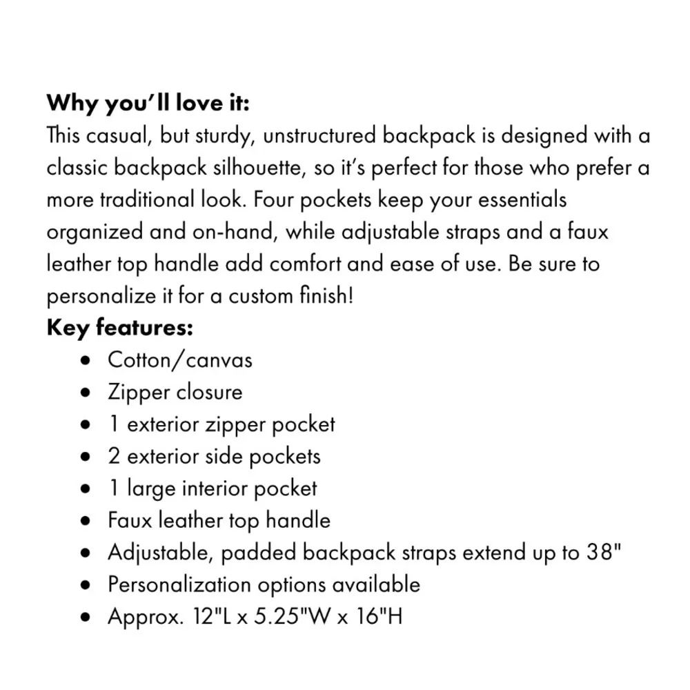 Honeypot Relaxed Backpack